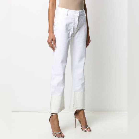 Off-White c/o Virgil Abloh | Contrast Hem Mid-rise Jeans - Picture 2 of 16